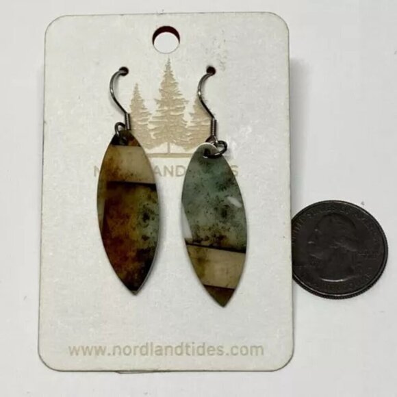 Nordland Tides Earrings Dangle/Drop Style Acrylic Teardrops Fashion Jewelry NWT - Picture 3 of 8